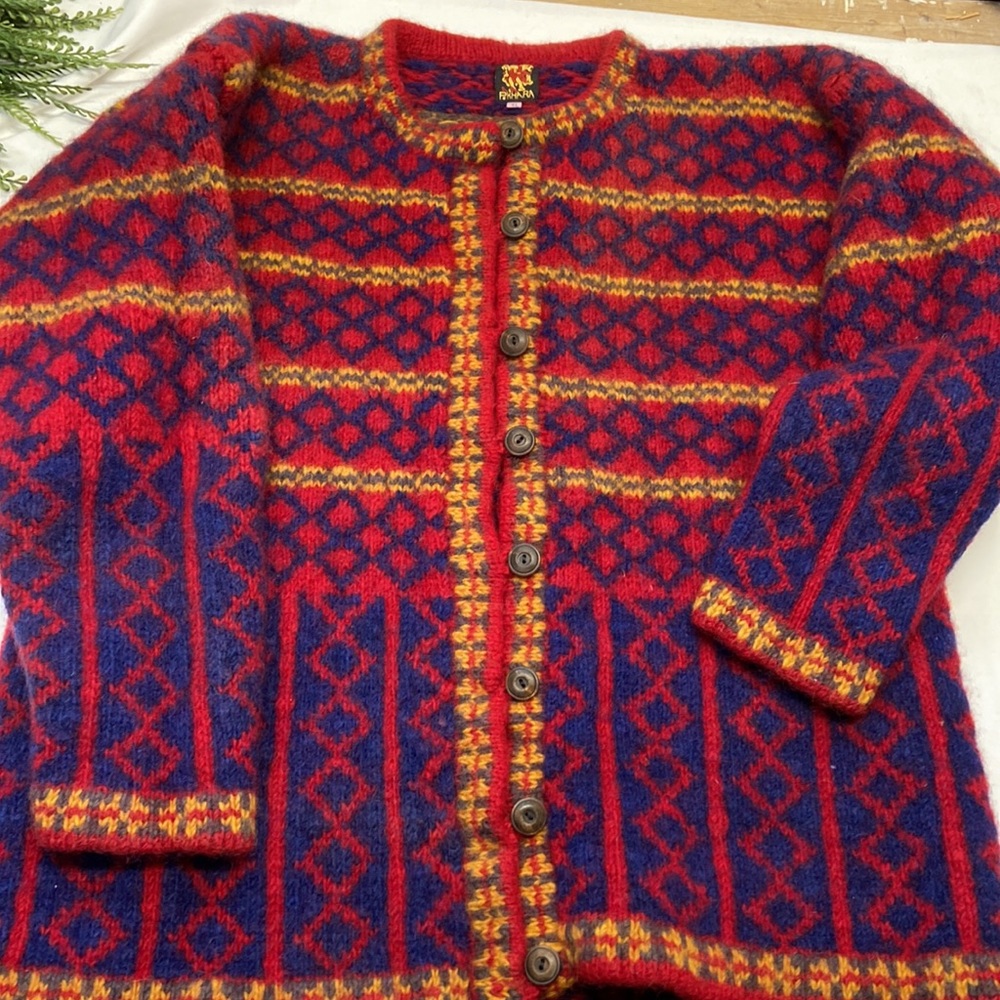 Heavy weight Nepal wool cardigan